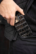 Aegis Alligator embossed leather iPhone case