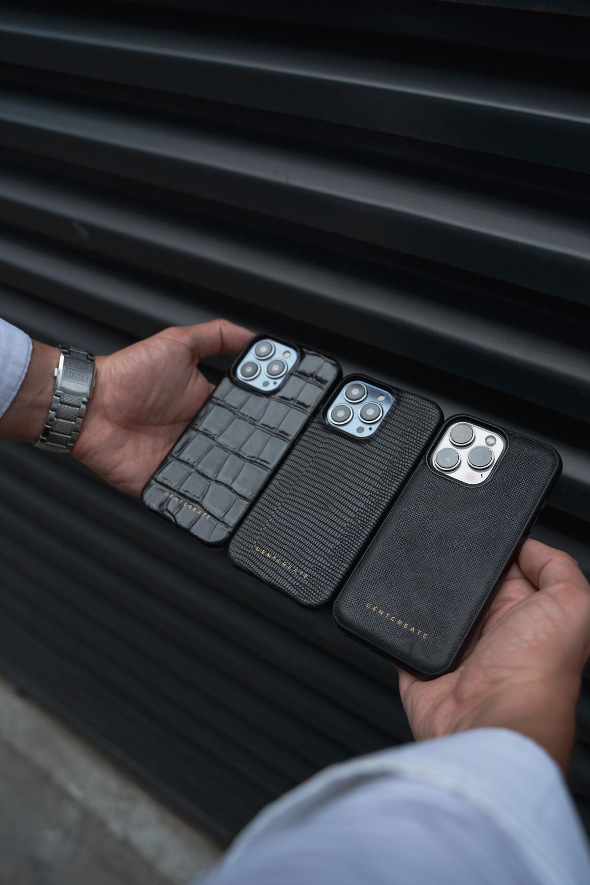 Aegis Midnight Gold 24K-accent iPhone case